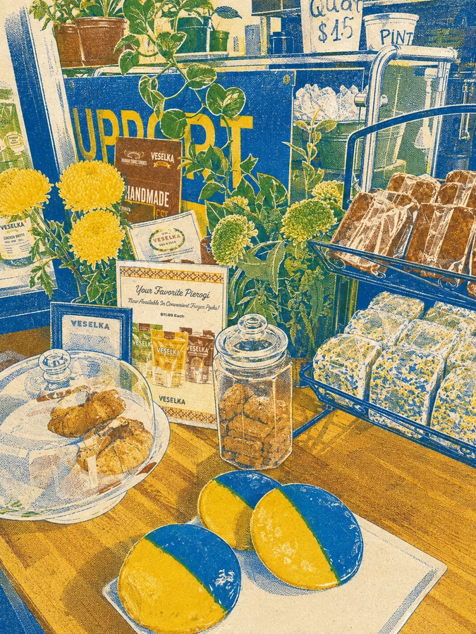 Veselka Counter
