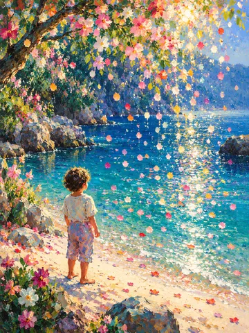 Beneath the Blossoms by the Sea